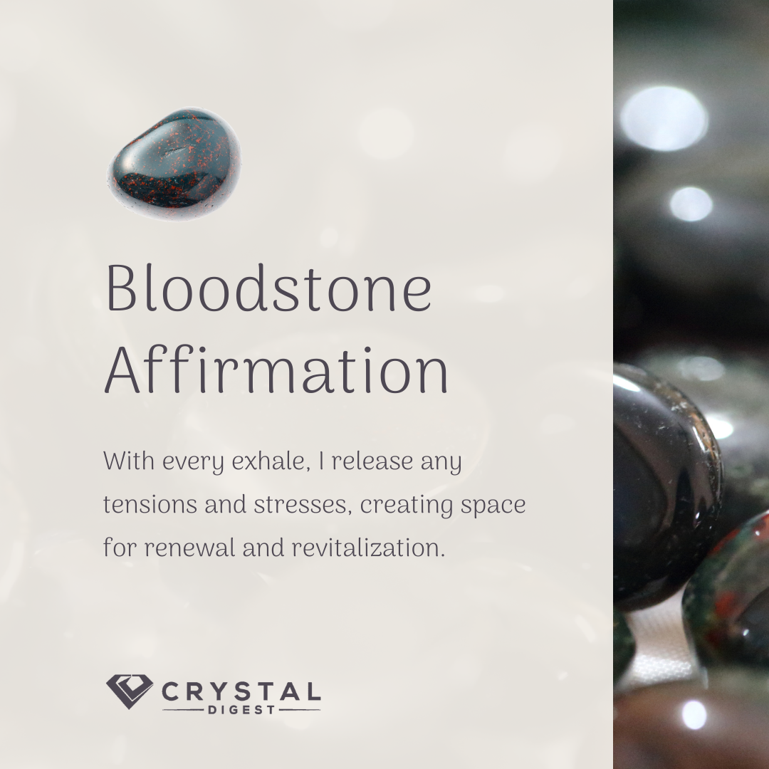 Bloodstone crystal affirmation