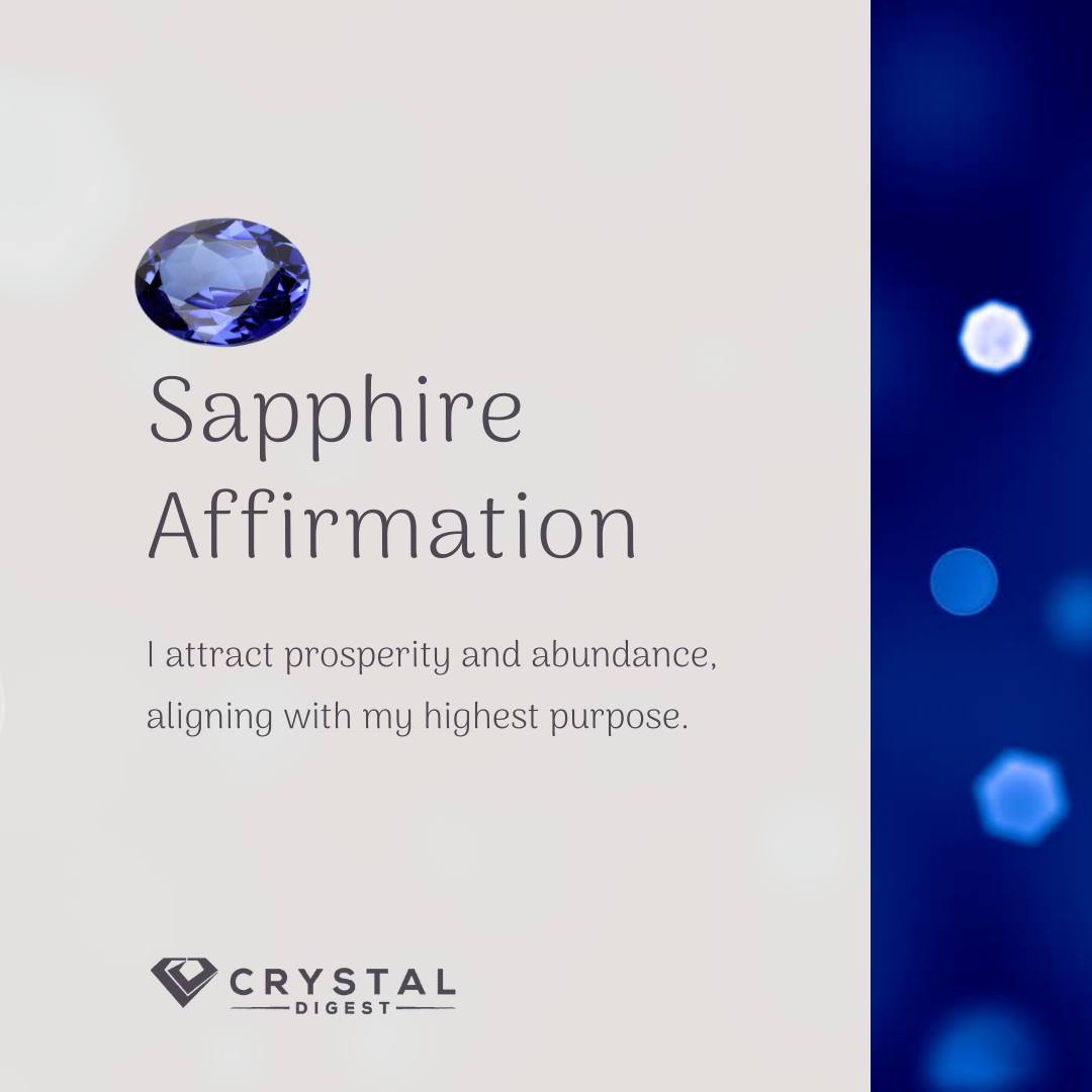 Sapphire Crystal Affirmation