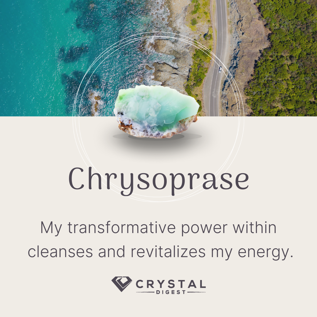 Chrysoprase crystal affirmation