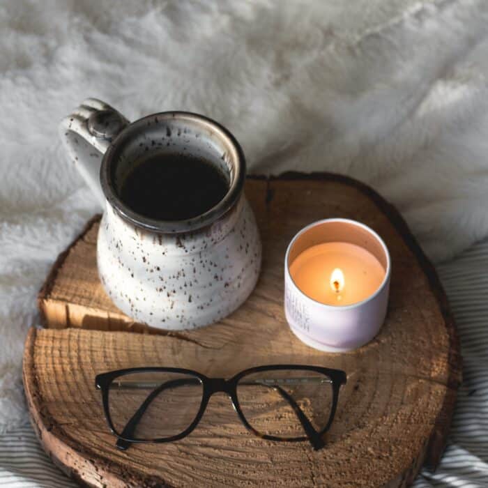 coffee and candle