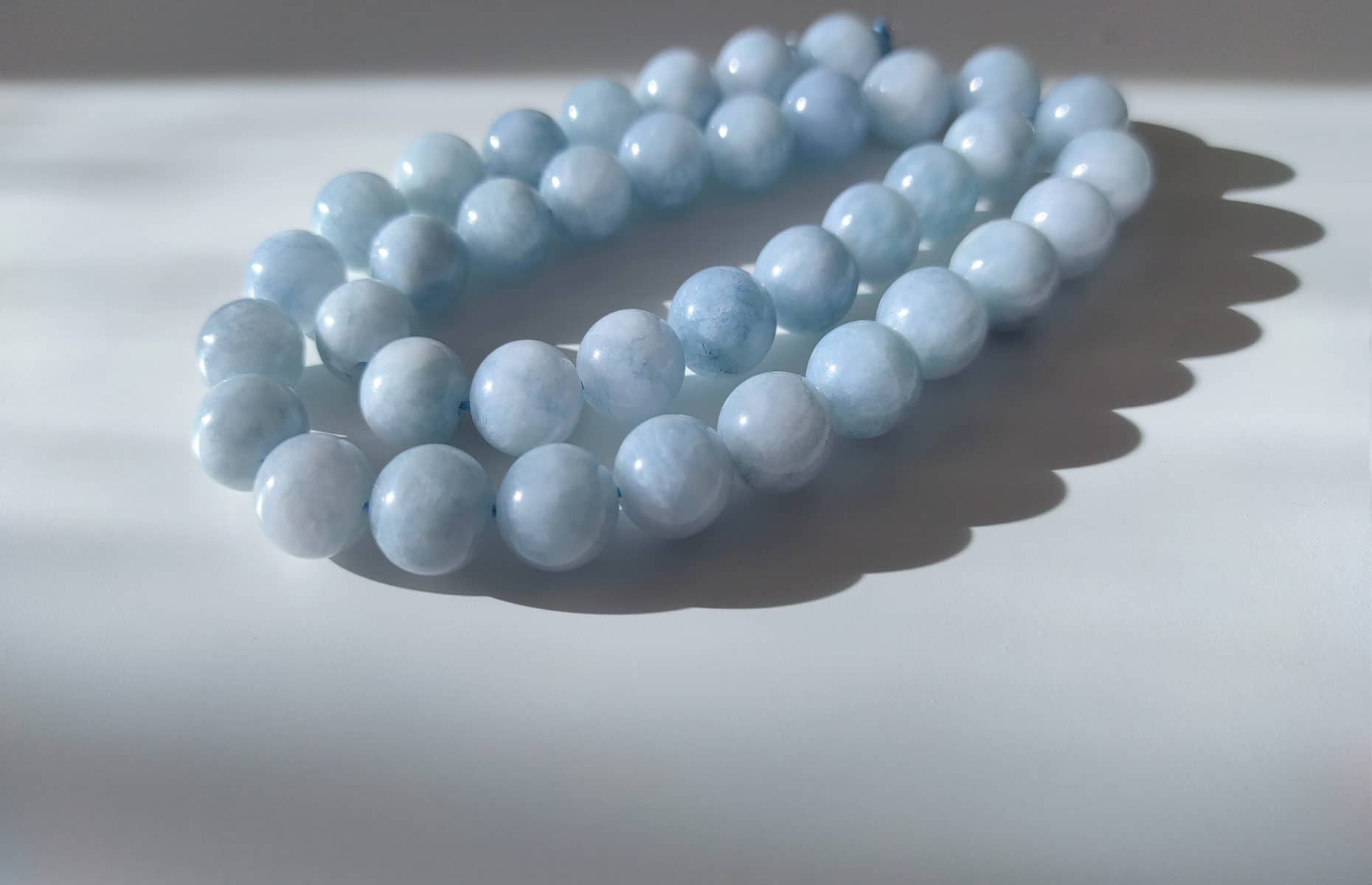 aquamarine crystal gemstone necklace