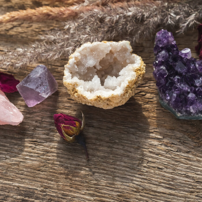 Gemstones for esoteric spiritual practice set up