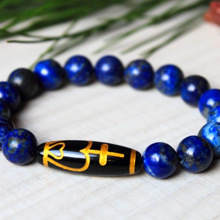 Dzi Beads Crystal Combinations Dzi Beads With Lapis Lazuli