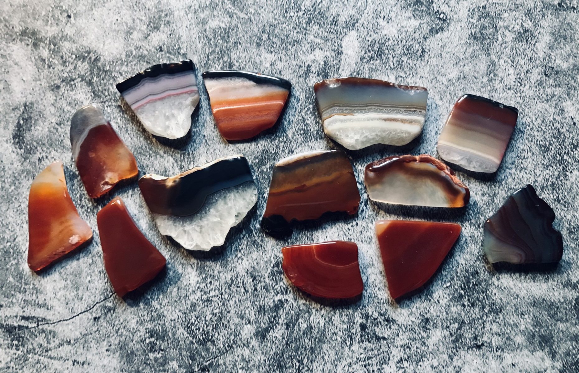 polished agate stones