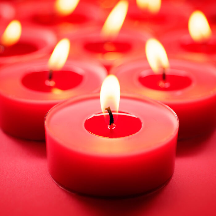 Red candles background