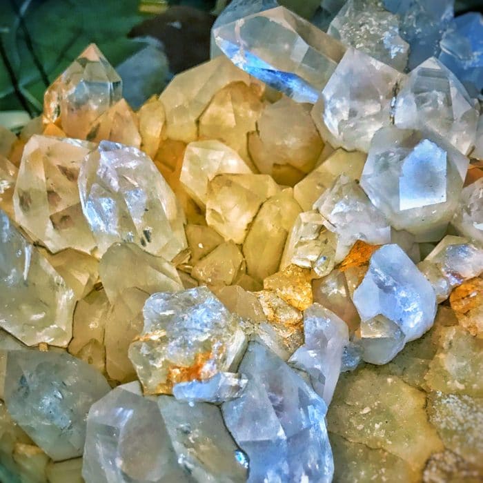natural mineral quartz and crystals
