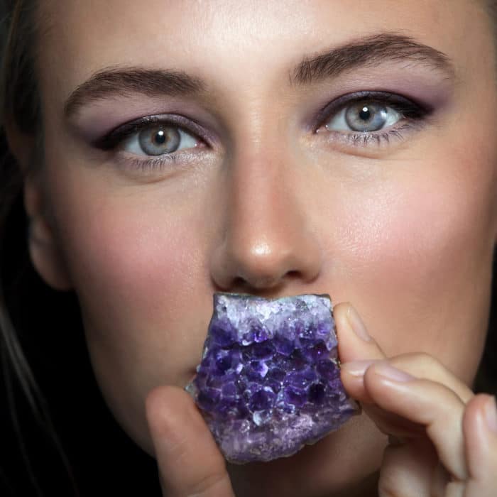 Beautiful Girl with Amethyst