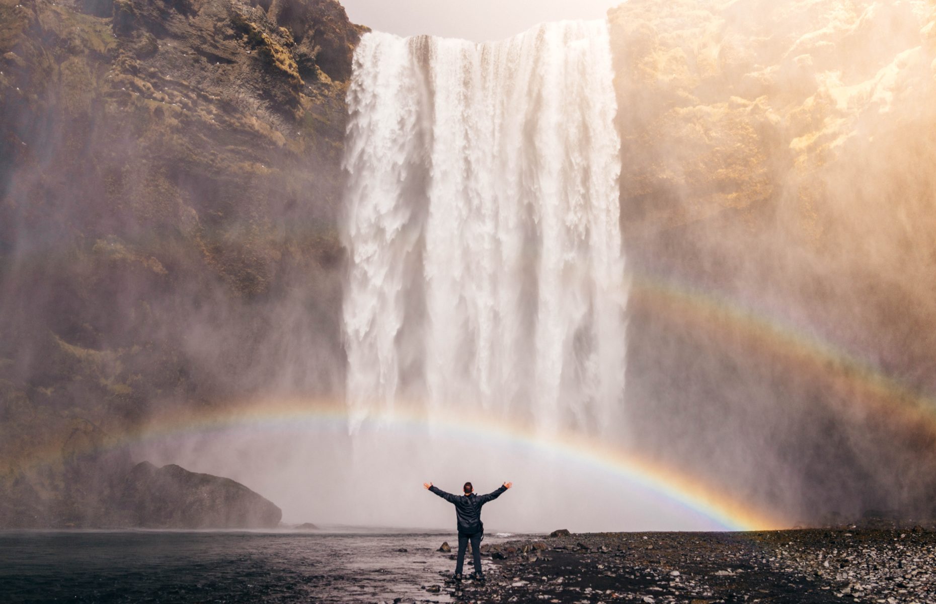 rainbow waterfall