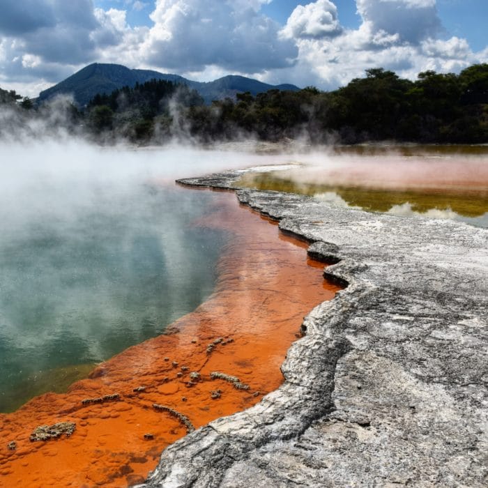 hot spring in New Zealand