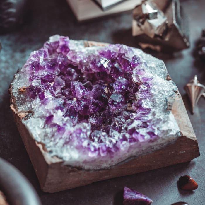 Amethyst Druze and crystals