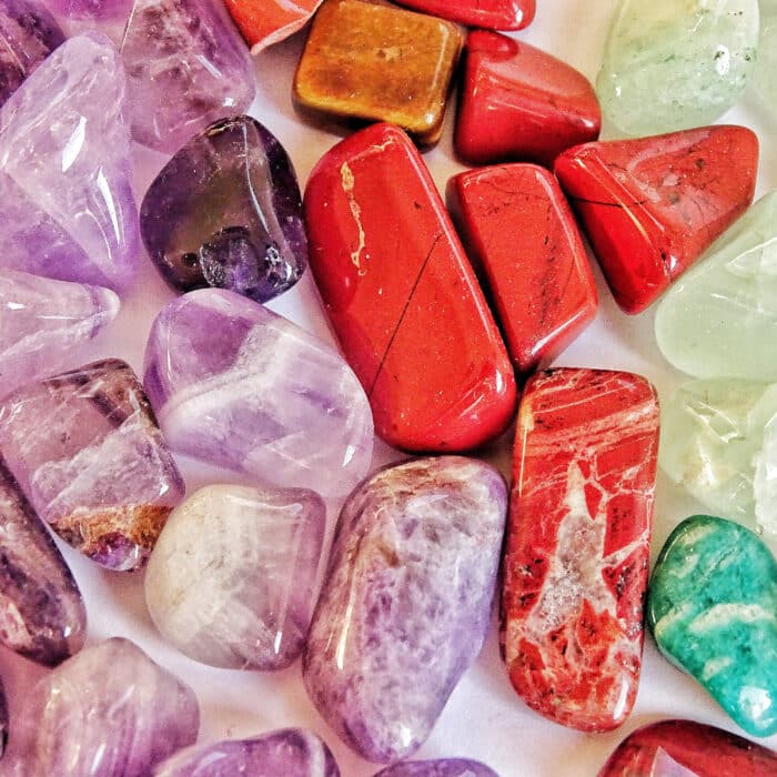 Multi-colored gemstones