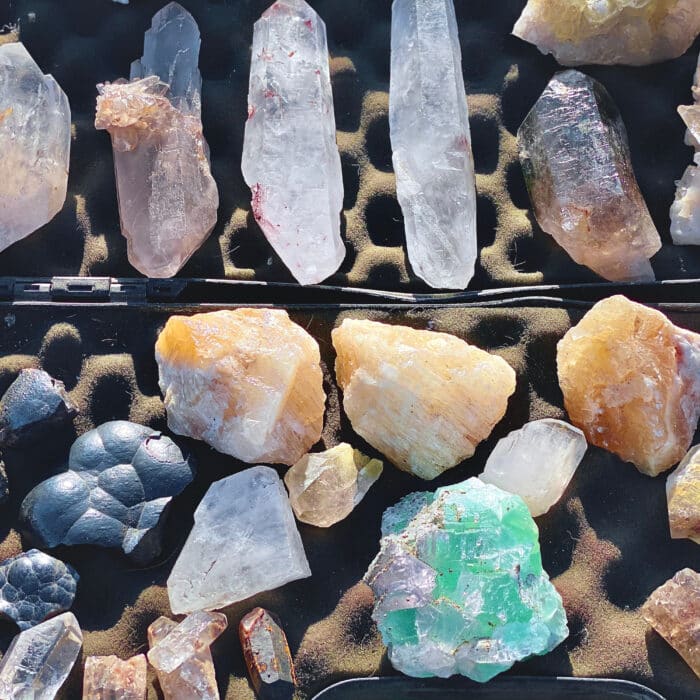 Beautiful stones and crystals