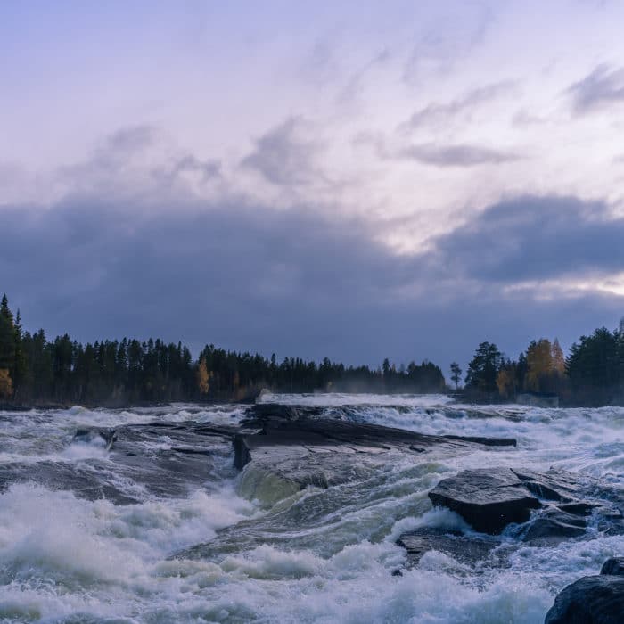 Pite river in Sweden