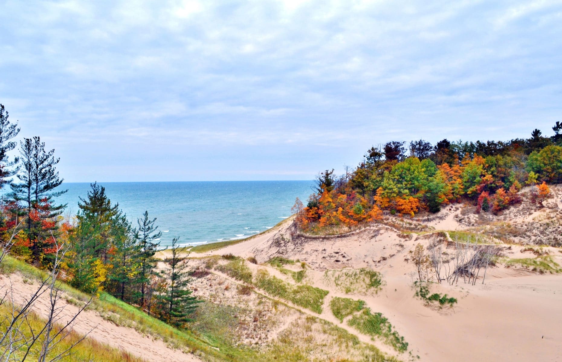 Sand dunes on Lake Michigan