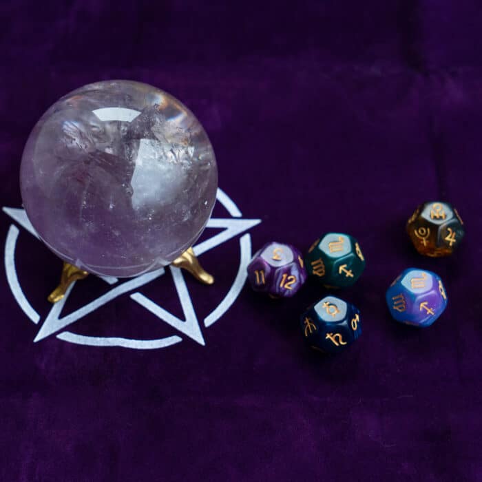 Crystal ball and divination dice