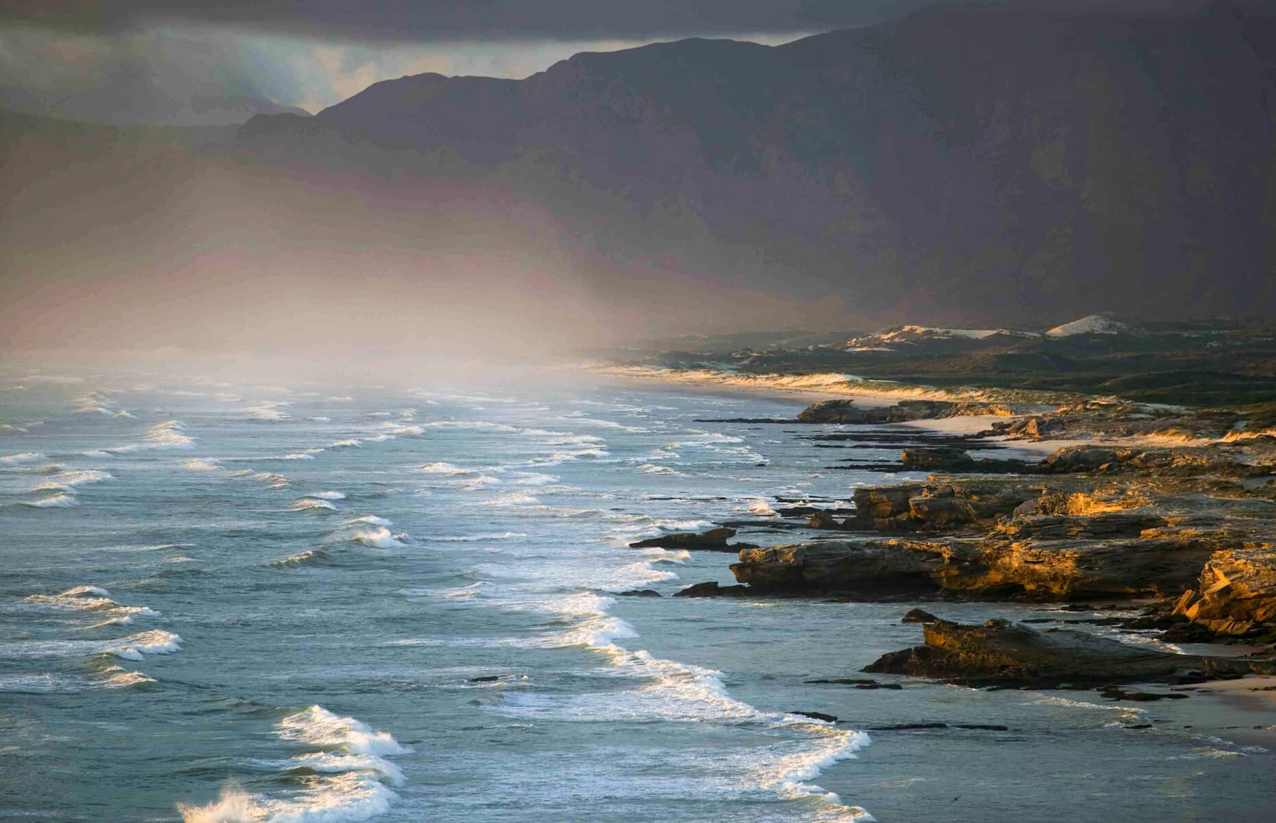 Coastline South Africa View along the coastline near De Kelders, South Africa.