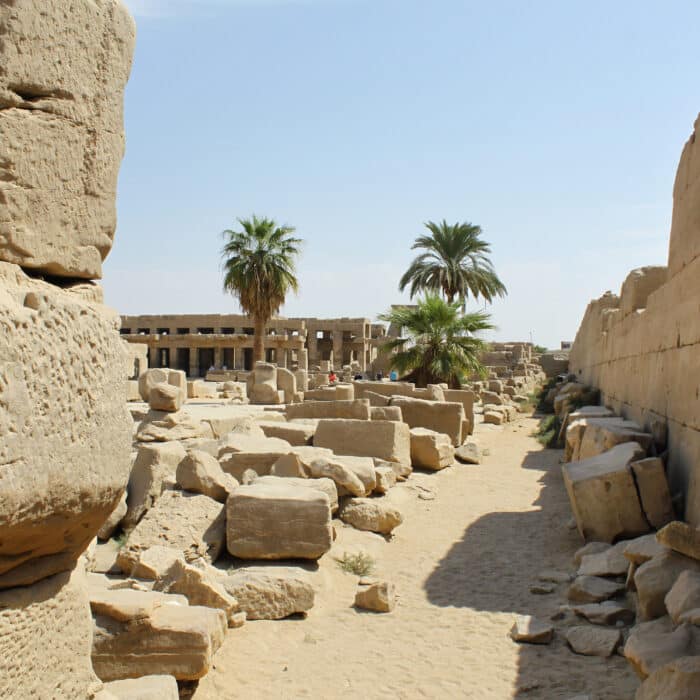 Ancient egyptian ruins of Karnak Temple in Luxor, Egypt