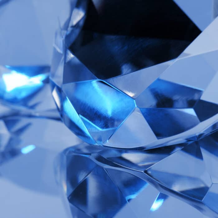 Blue crystals