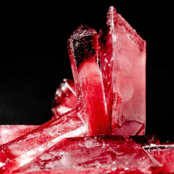 Red-pink crystals