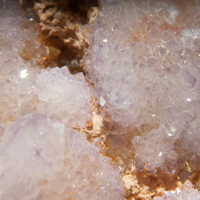 Cactus quartz, sometimes known as spirit quartz with pink tones