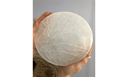 CrystalsAhoy 7 to 8-inch Selenite Charging Plate