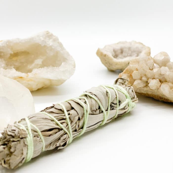Crystals and sage