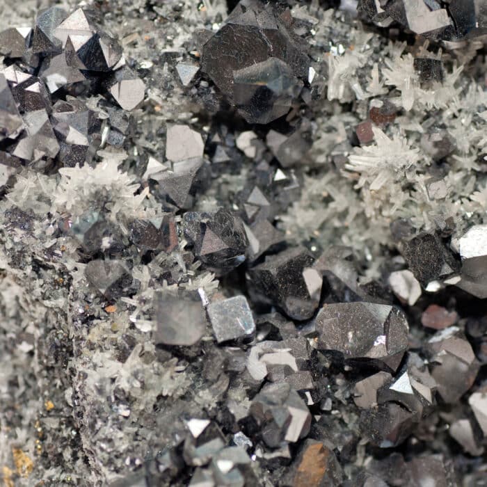 Galena metallic ore mineral sample, a rare earth mineral
