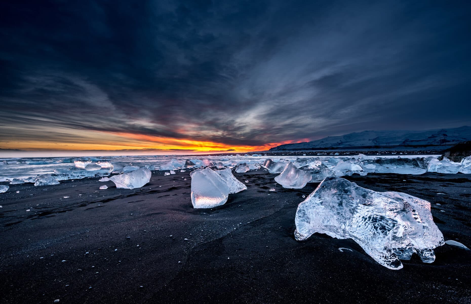 Diamond beach in Iceland