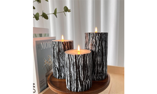 3-Set Country Style Unscented Candles