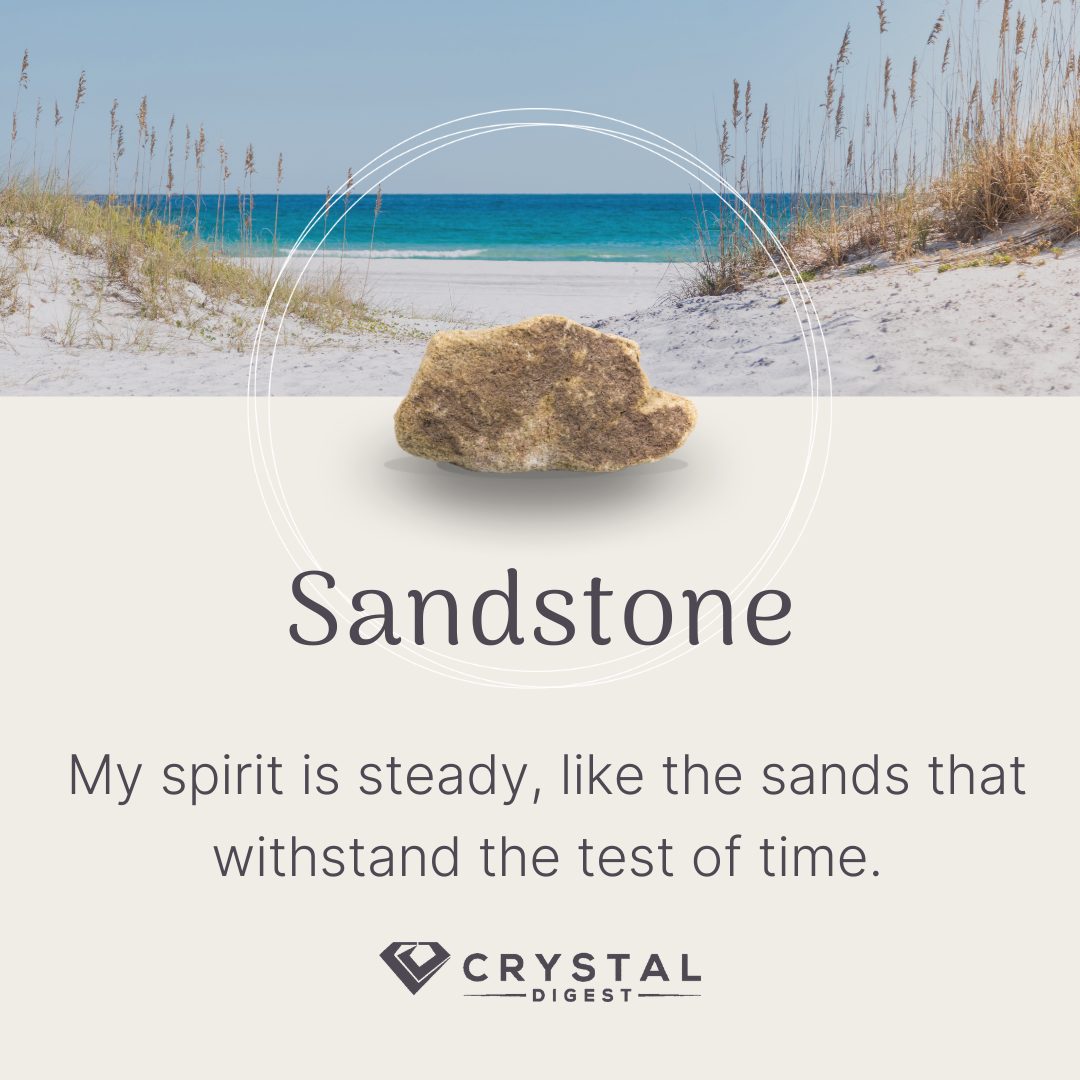 Sandstone crystal affirmation